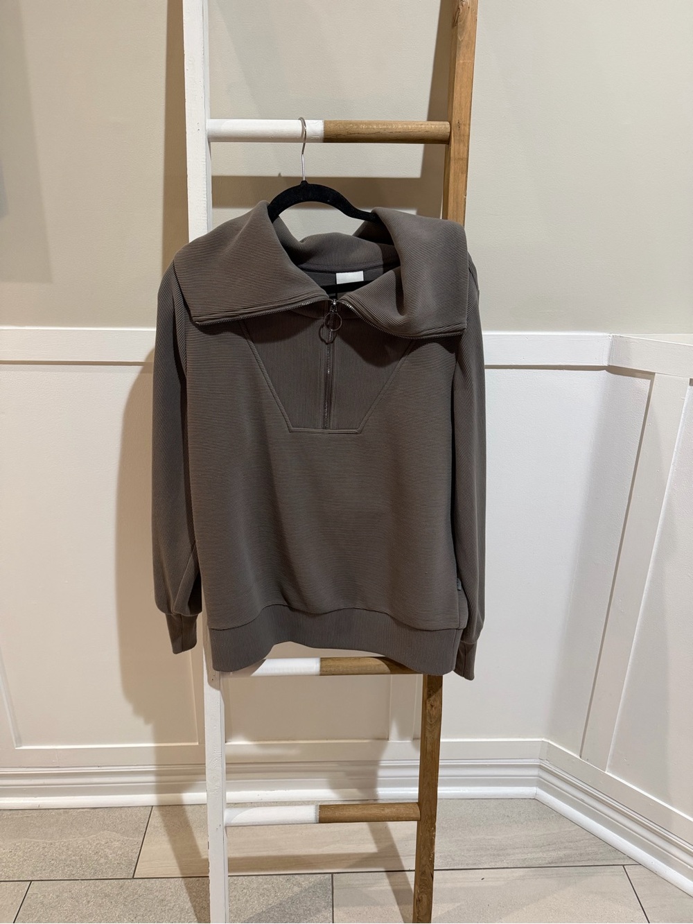 Varley Women’s  Half-Zip Pullover Sweater - Taupe